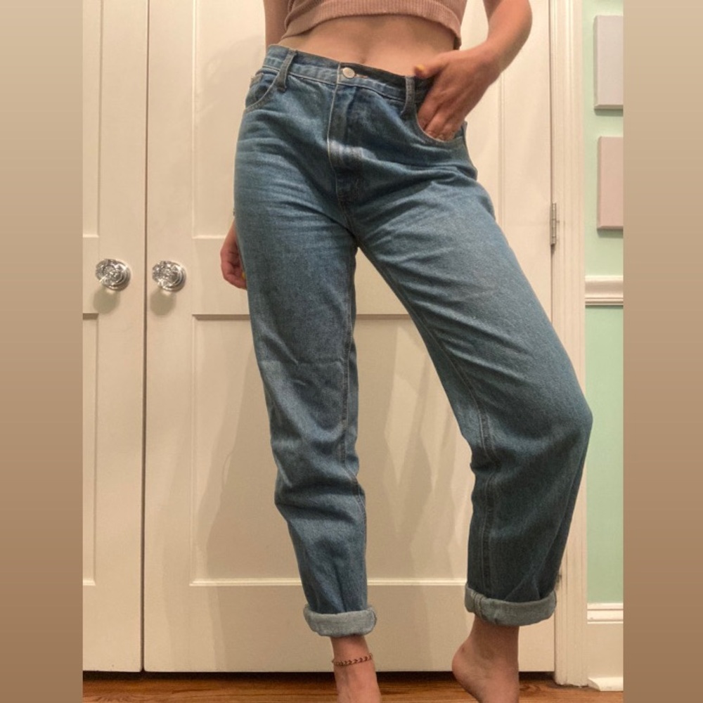 Light wash jeans